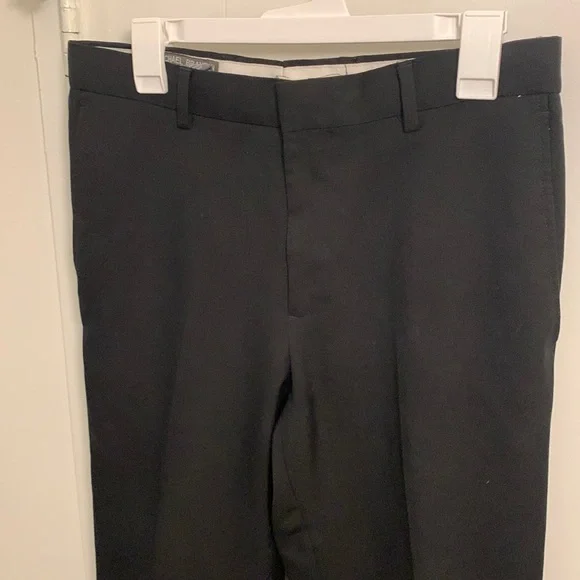 slim fit dress slacks Linen Drawstring Pant - Washed Black main image 1